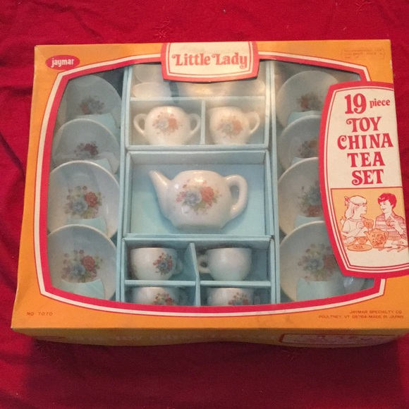 Vintage Little Lady 19 piece China Tea Set - Picture 1 of 6